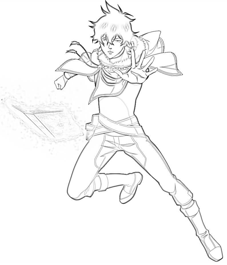 Yuno Fight Coloring Page - Anime Coloring Pages - Coloring Home
