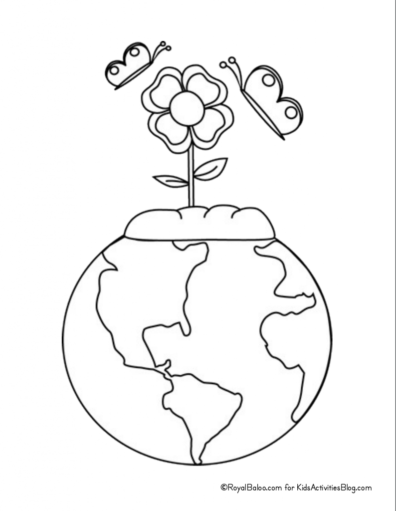 BIG Set Of Free Earth Day Coloring Pages For Kids   Kids ...