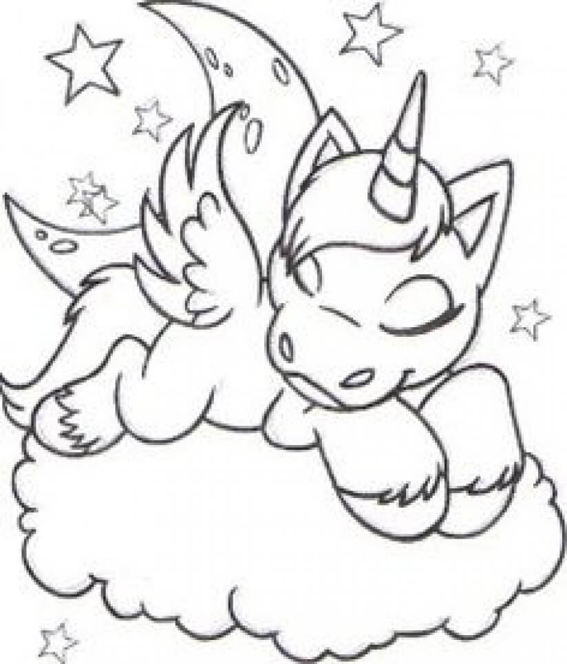 41 Magical Unicorn Coloring pages
