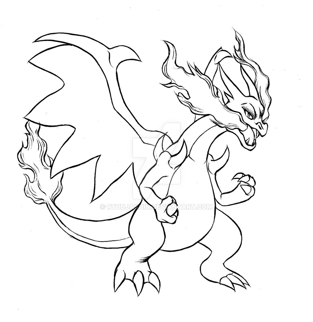 Pokemon Coloring Pages Mega Charizard at GetDrawings | Free download