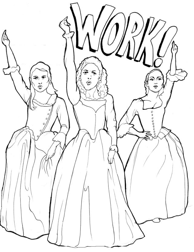 I made this Hamilton coloring book for a friend's birthday. Feel free to  use it! : r/hamiltonmusical