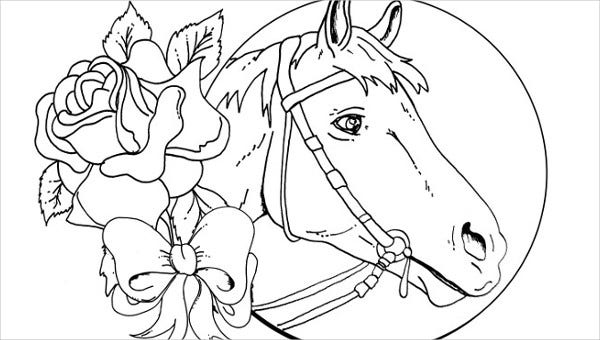 9+ Horse Coloring pages - Free PDF Document Download | Free & Premium  Templates
