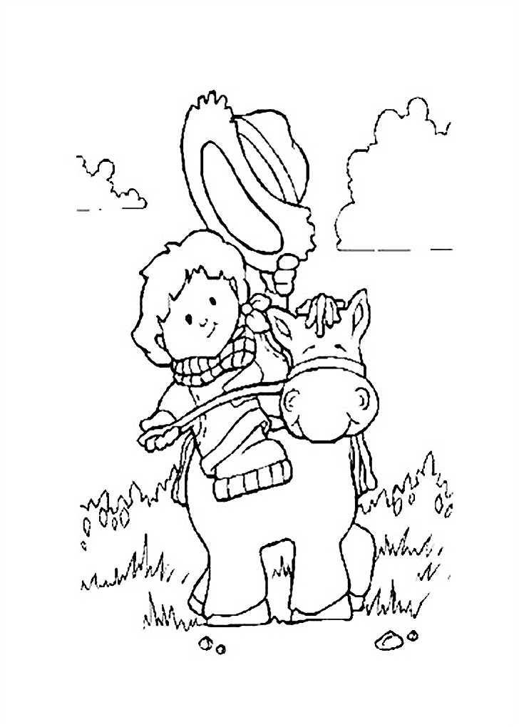 Drawing Cowboy #91536 (Characters) – Printable coloring pages