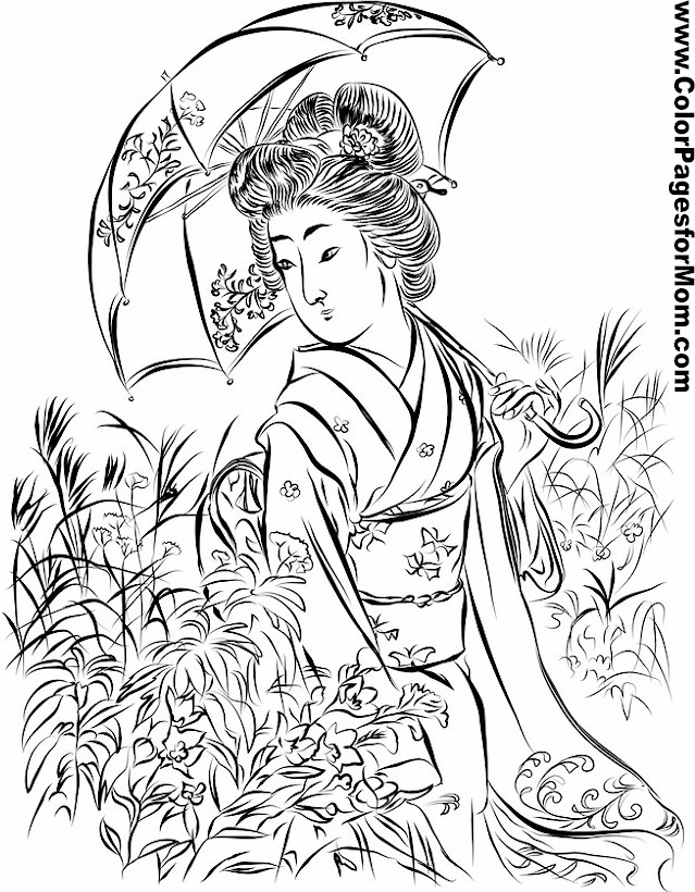 Asian Coloring Page 15