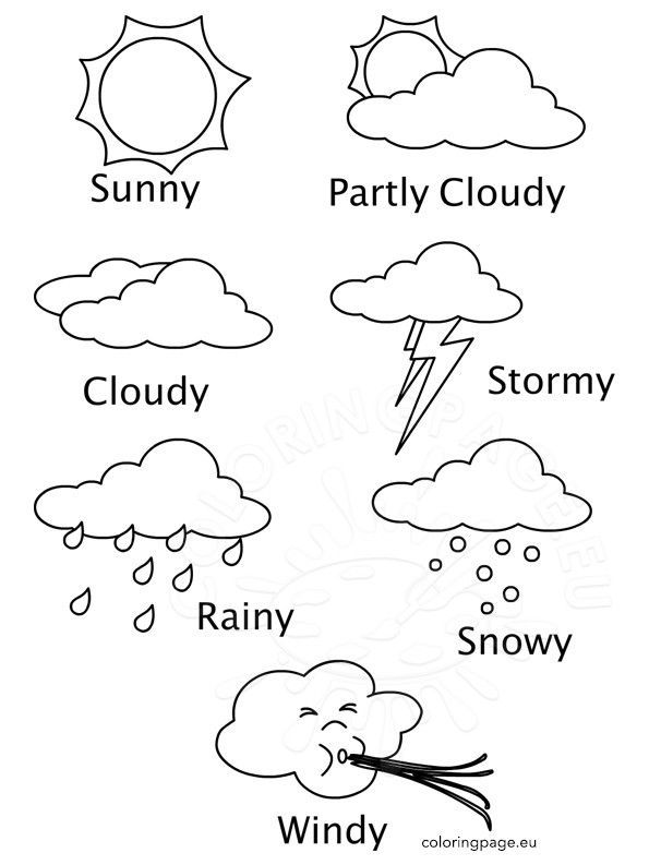 Weather Coloring Pages Collection - Whitesbelfast - Coloring Home