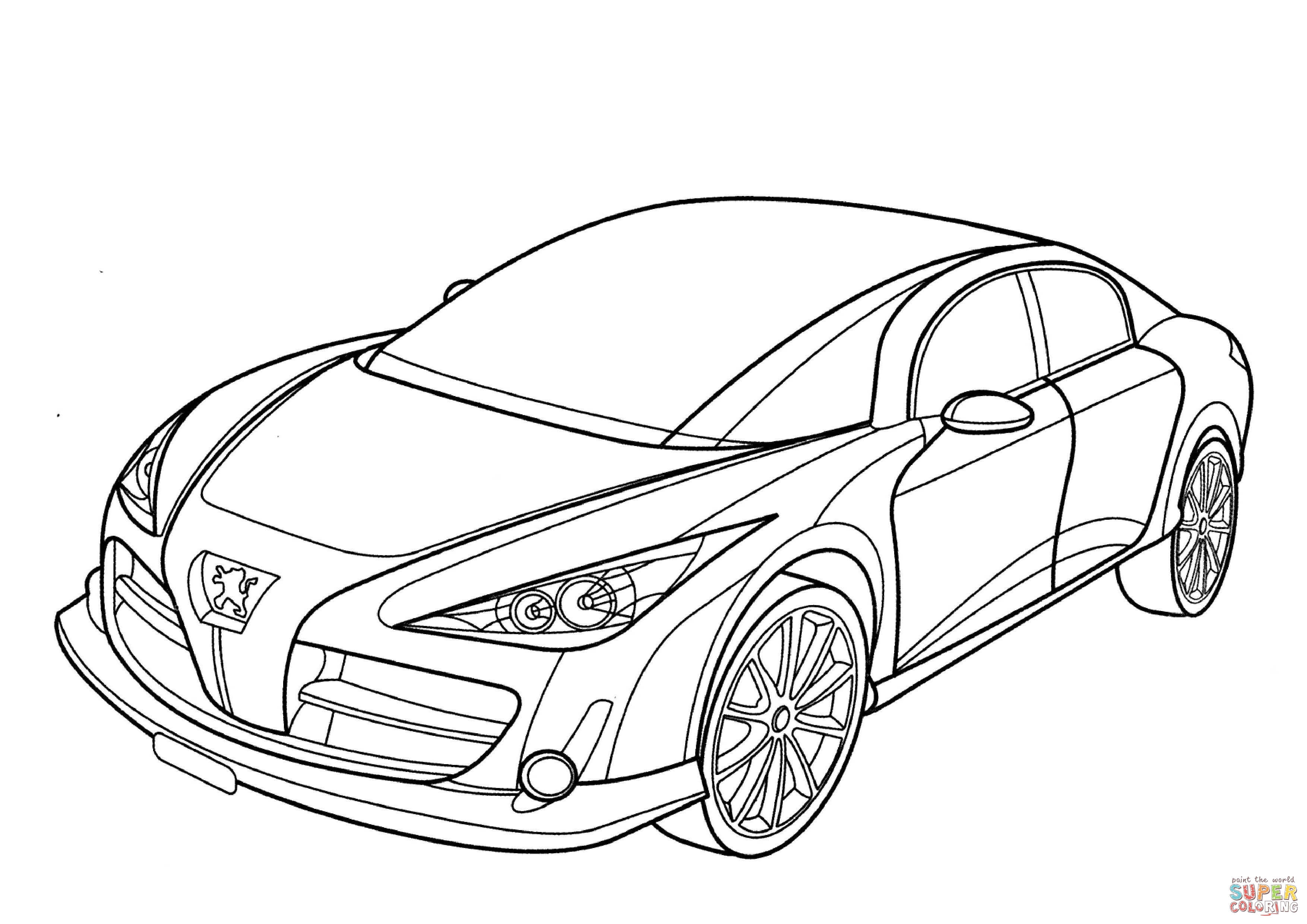 Peugeot RC Coloring Page | Free Printable Coloring Pages - Coloring Home