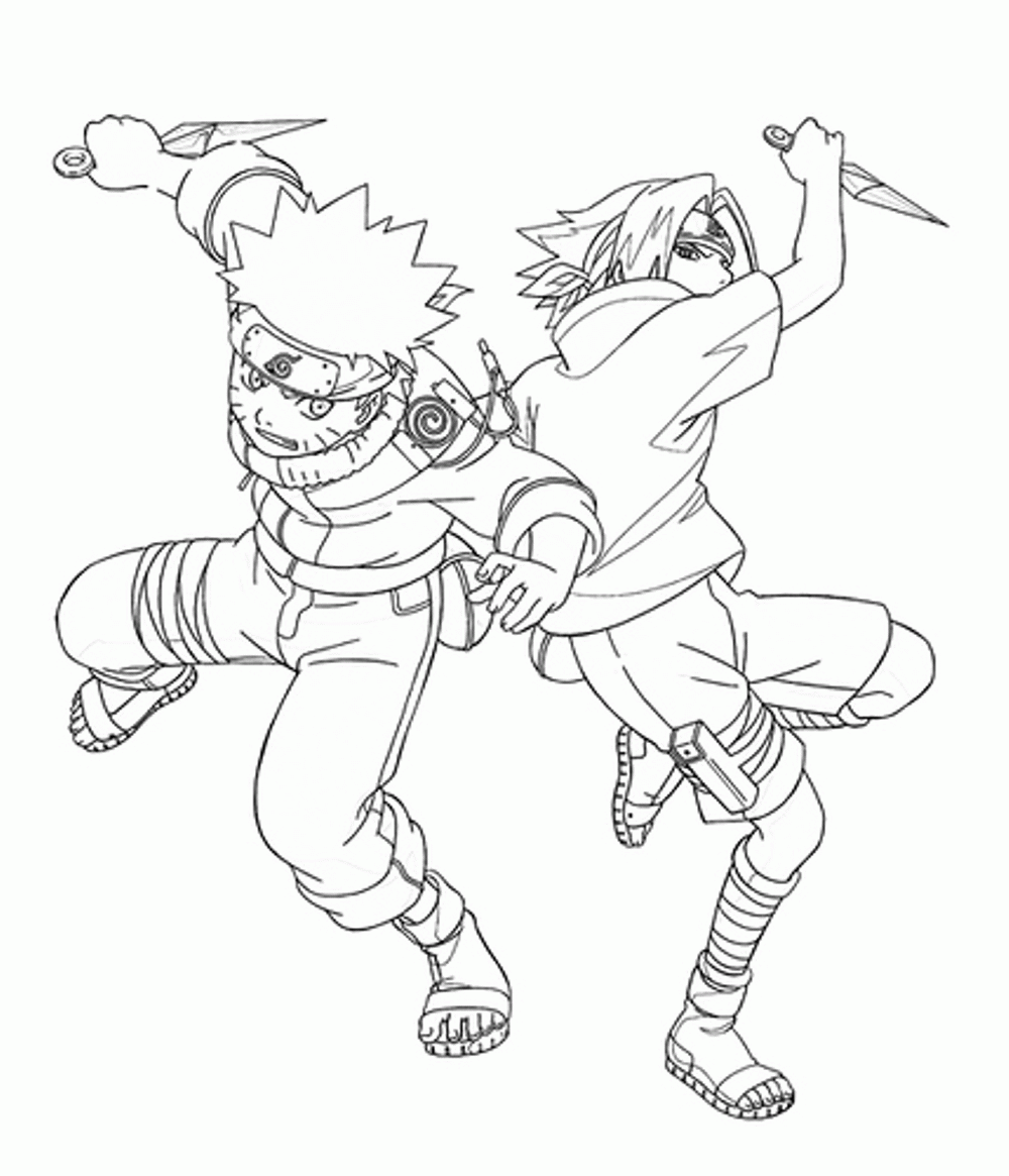 Anime Coloring Pages Naruto - High Quality Coloring Pages