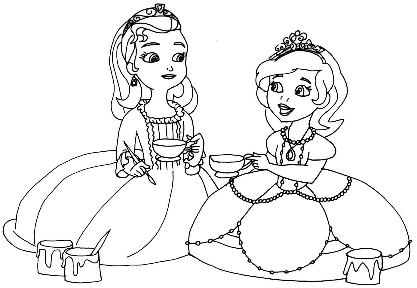 Sophie The First Coloring Pages - Coloring Home