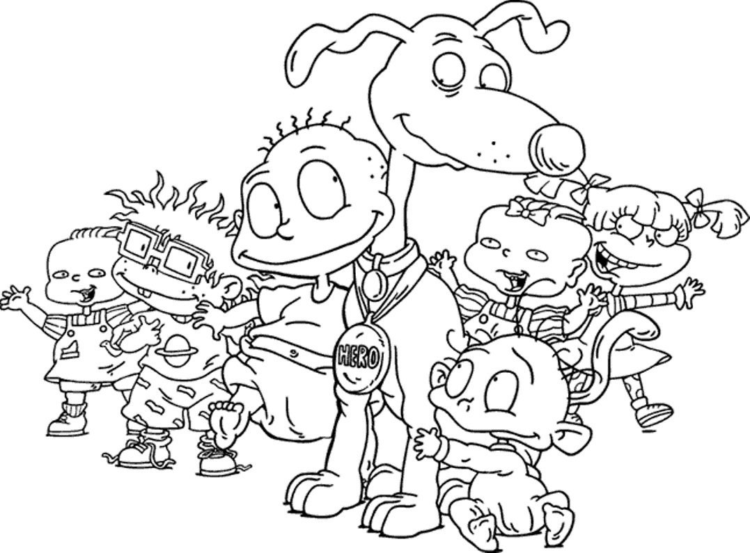 Cartoon Rugrats Coloring Pages | Cartoon Coloring pages of ...
