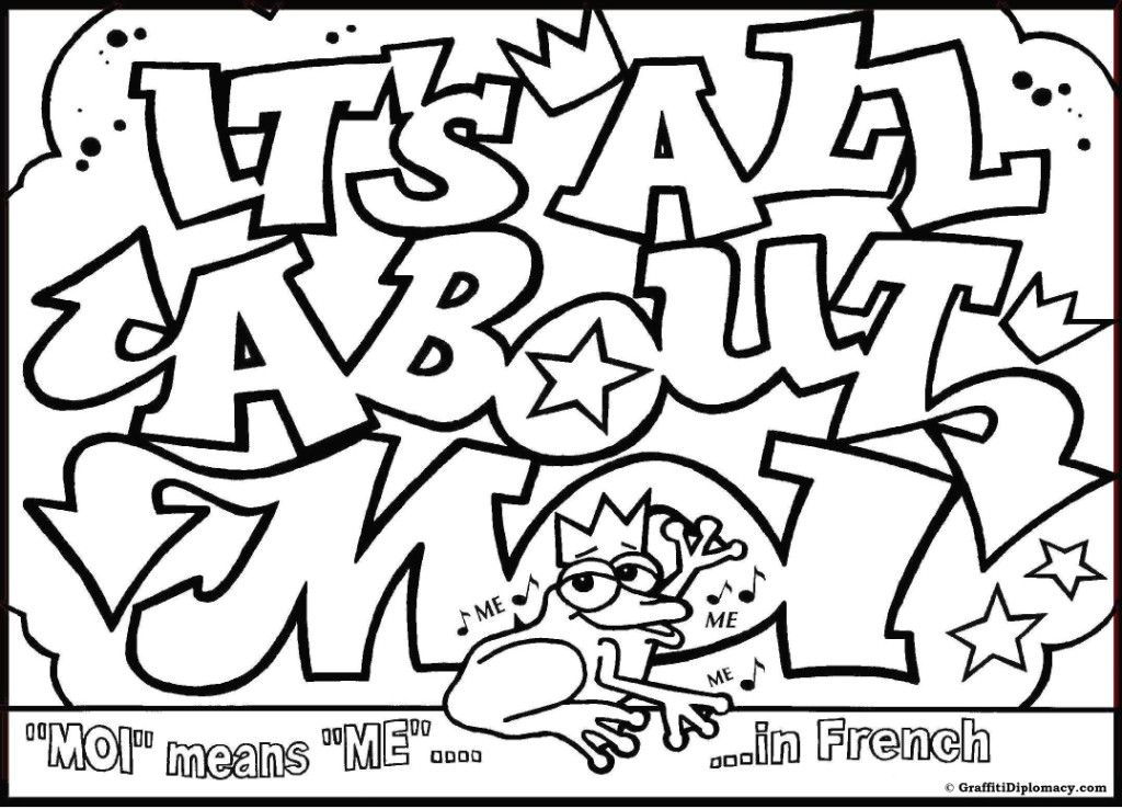 Simple Coloring Pages for Teenagers Graffiti #3272 Coloring Pages ...