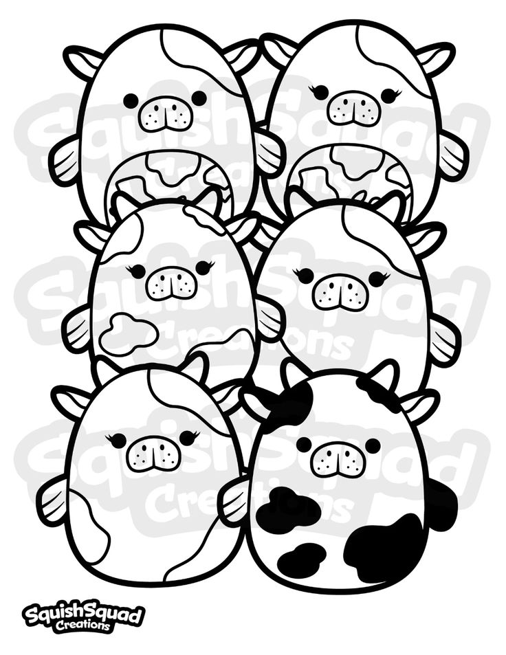 Squishmallow Sea Cows Coloring Page Printable Squishmallow - Etsy | Cow coloring  pages, Coloring pages, Cool coloring pages