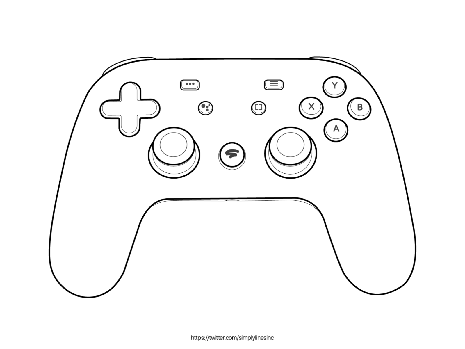 Game controller by Simply Lines on Dribbble