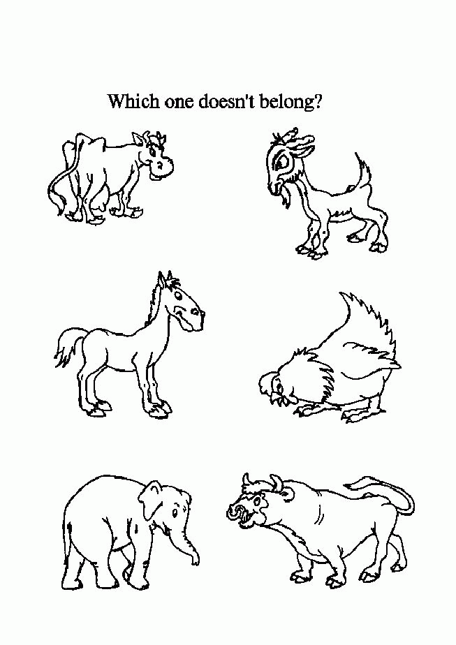 Best Free Printable Farm Animal Coloring Pages For Kids, First ...