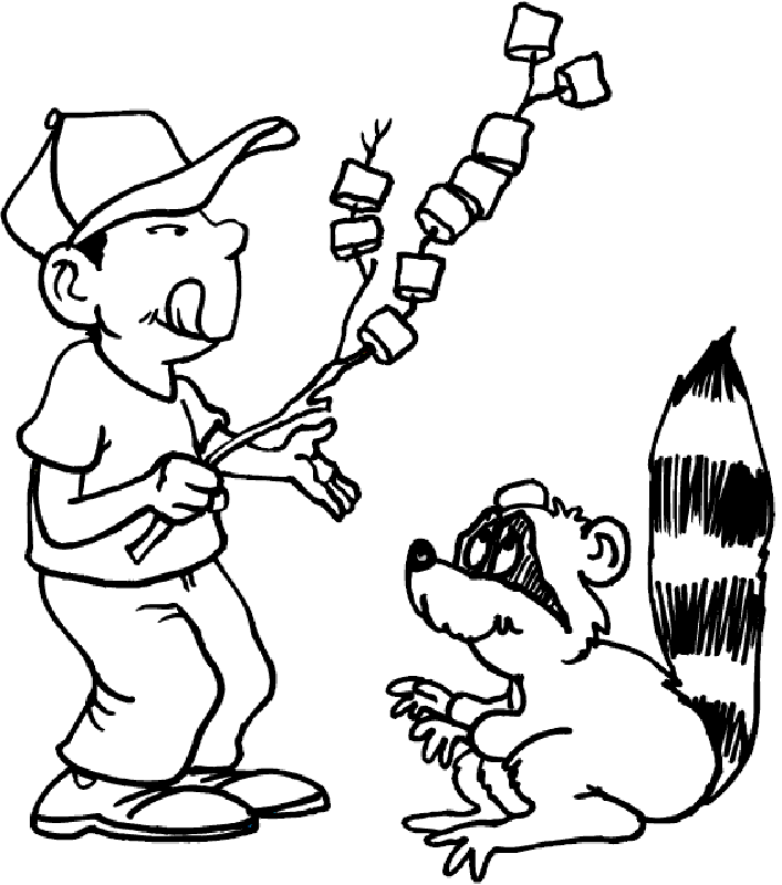 Camping S - Coloring Pages for Kids and for Adults