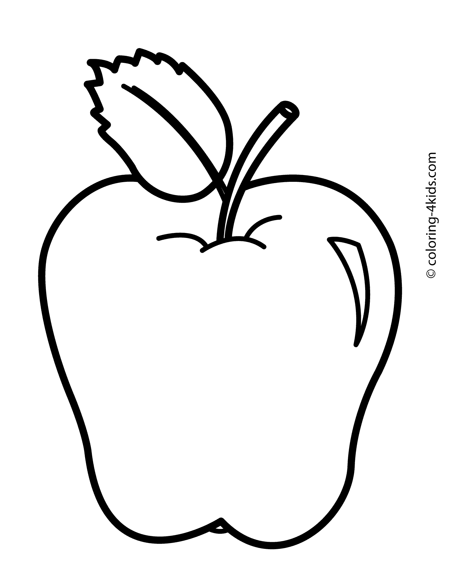 Apple Preschool Coloring Pages   Coloring Pages For All Ages ...