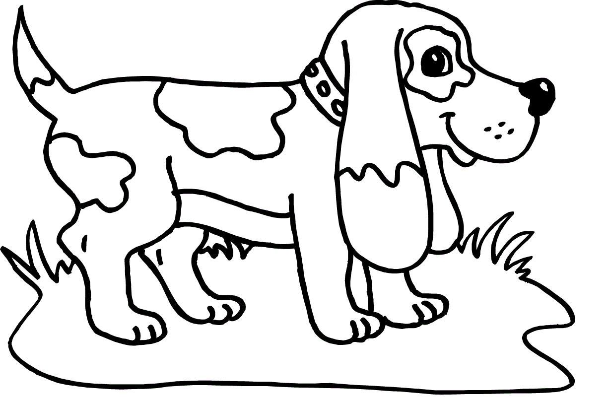 Small Dog With Long Ears Coloring Pages For Kids #bKQ : Printable ...