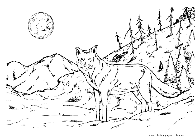Printable Colouring Pages Of Wolves - High Quality Coloring Pages