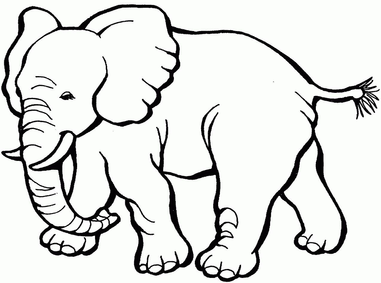 Easy Animal Coloring Pages For Kids   Coloring Home