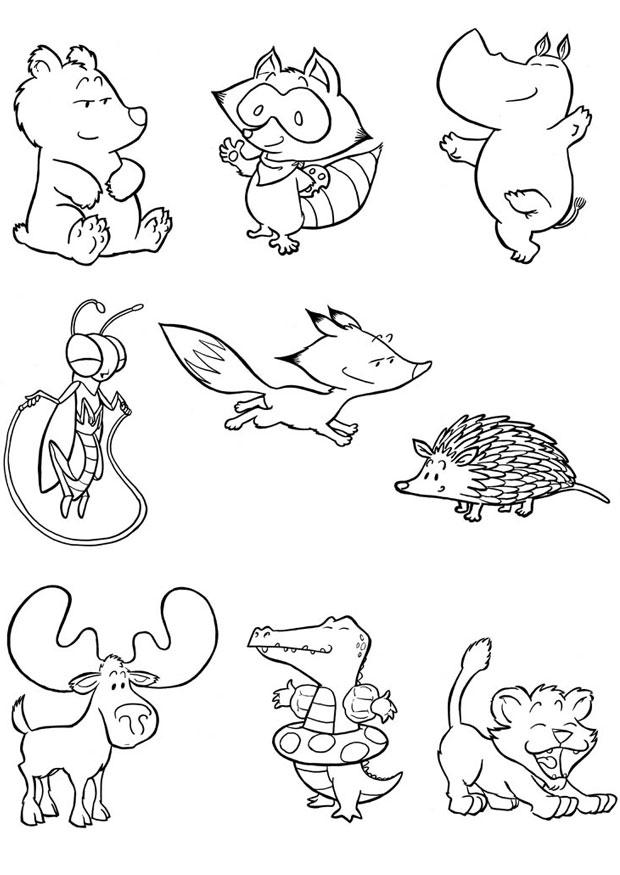 Coloring page baby animals - img 24840.