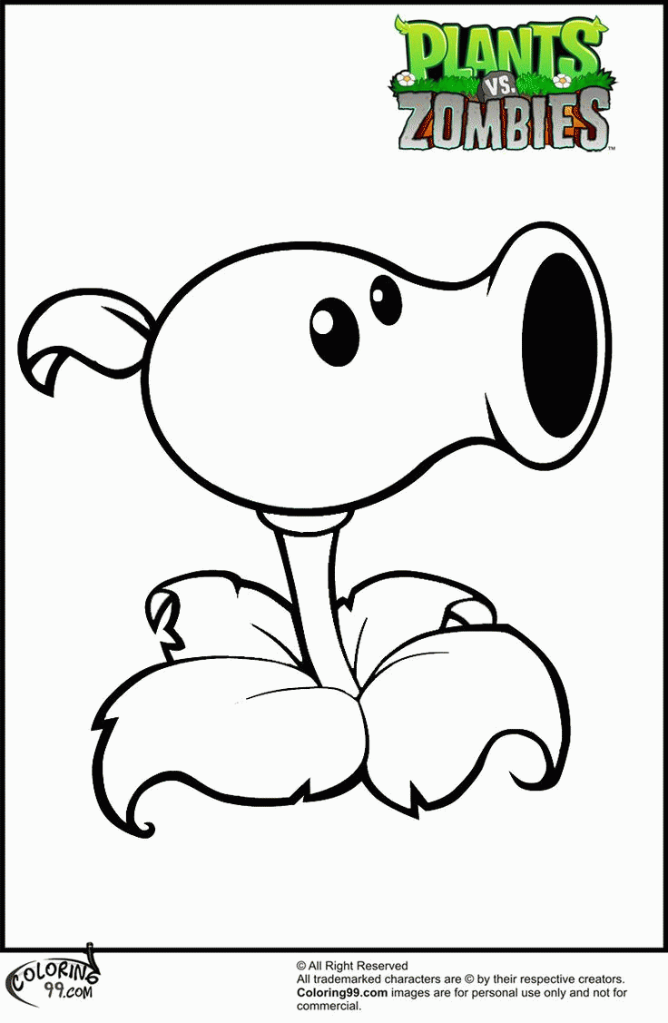 Plants Vs Zombies Free Coloring Pages Coloring Home