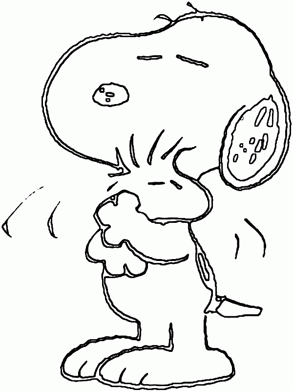 Image - Snoopy-Hug-Woodstock-Tight-Coloring-Pages-600x800.jpg ...