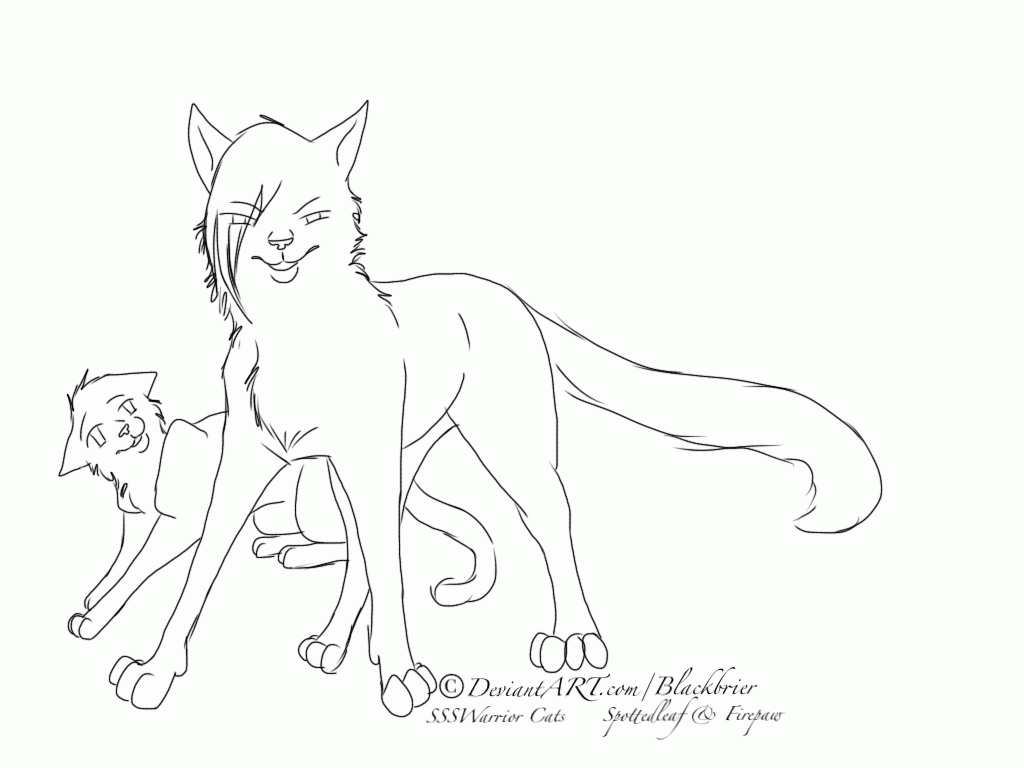 Warrior Cat Coloring Pages To Print   Coloring Home