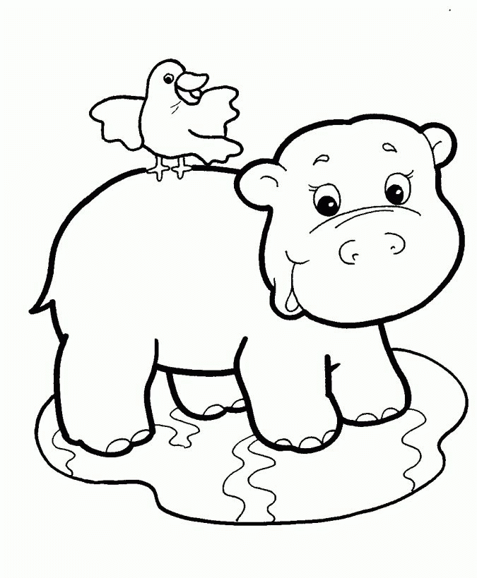 Personalized Kids Jungle Animals Coloring Picturesfree Printable ...