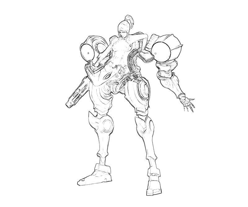 Metroid Coloring Page - Coloring Home