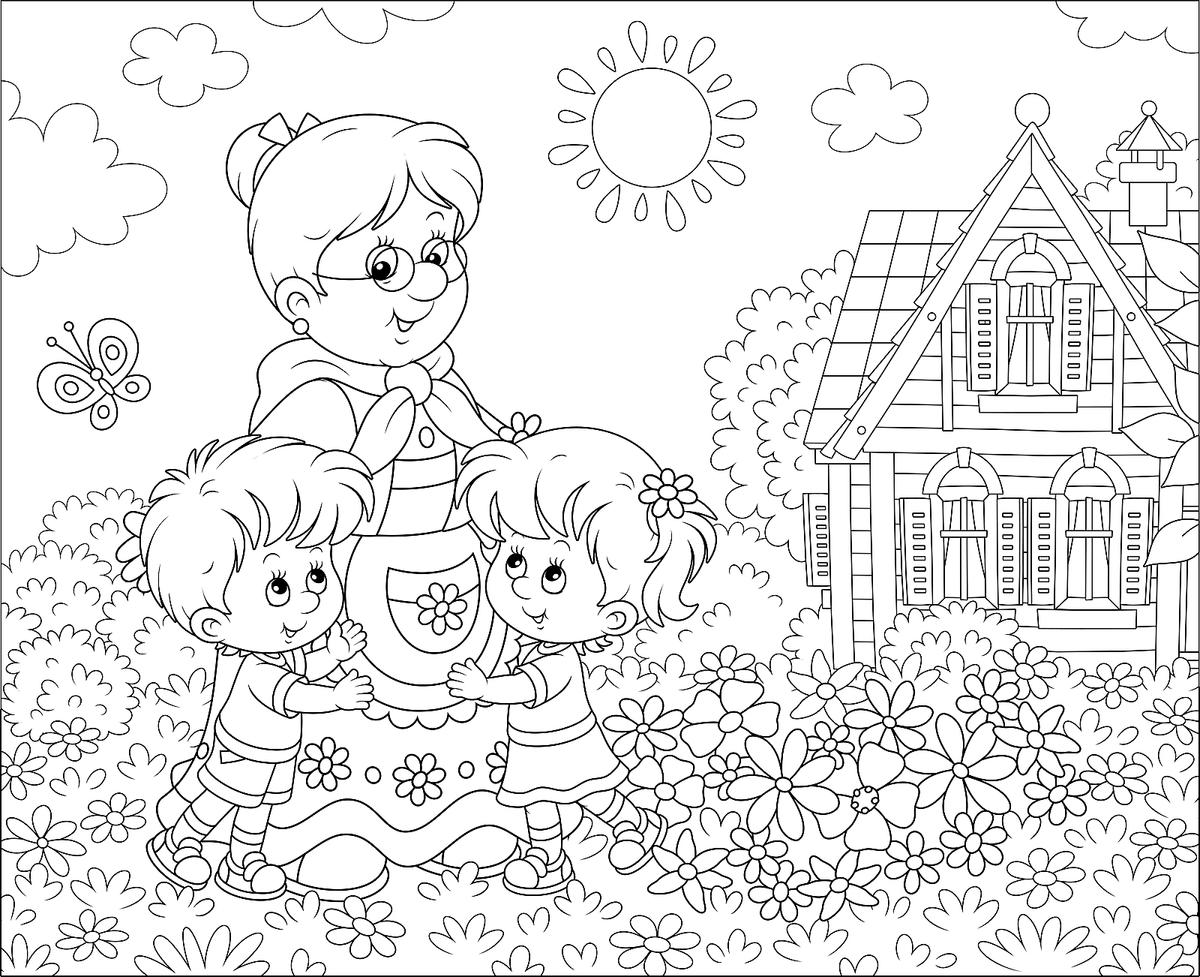 Grandparents Coloring Pages: Free & Fun Printable Coloring Pages of Grandmas  & Grandpas for Kids | Printables | 30Seconds Mom