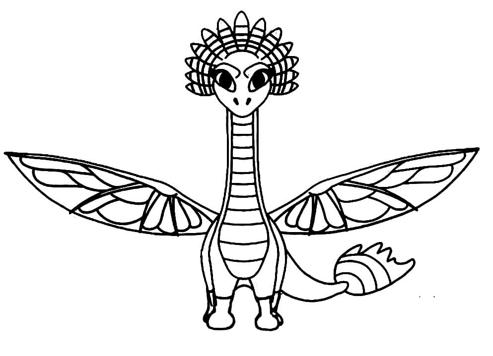 Melodia from Dragons Rescue Riders Coloring Page - Free Printable Coloring  Pages for Kids