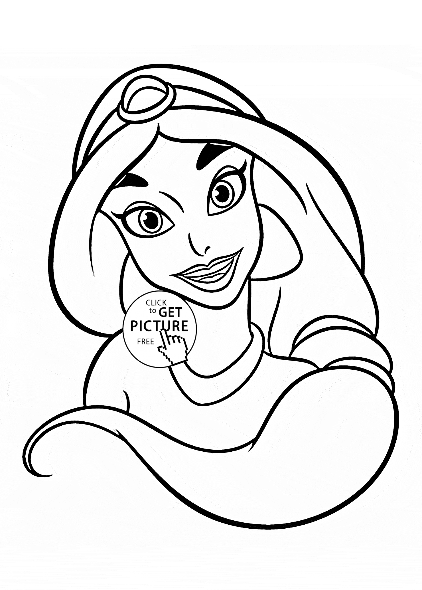 Printable Princess Jasmine Coloring Pages   Coloring Home