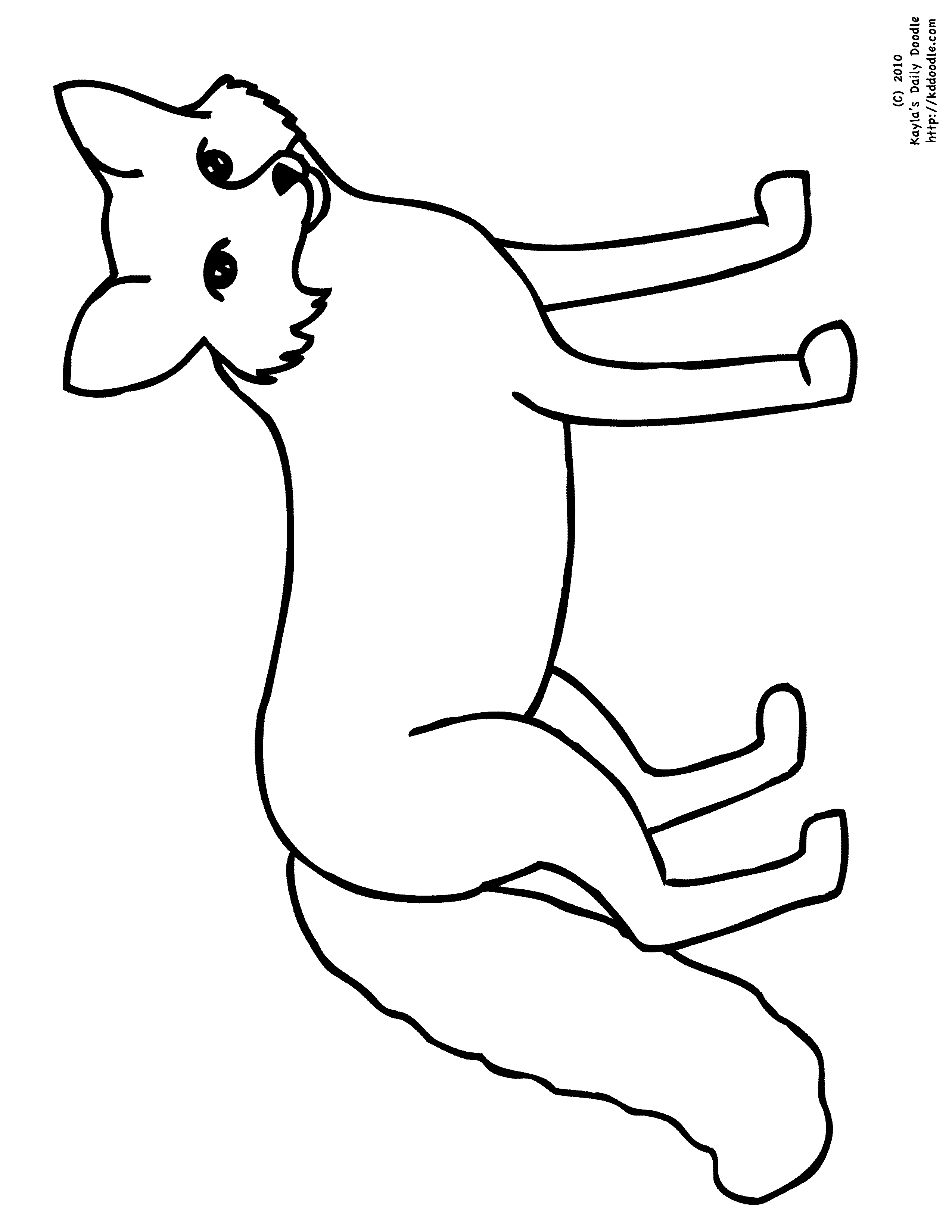 F Is For Fox Coloring Page - Coloring Home