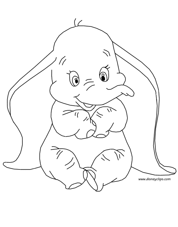 Dumbo - Coloring Pages for Kids and for Adults