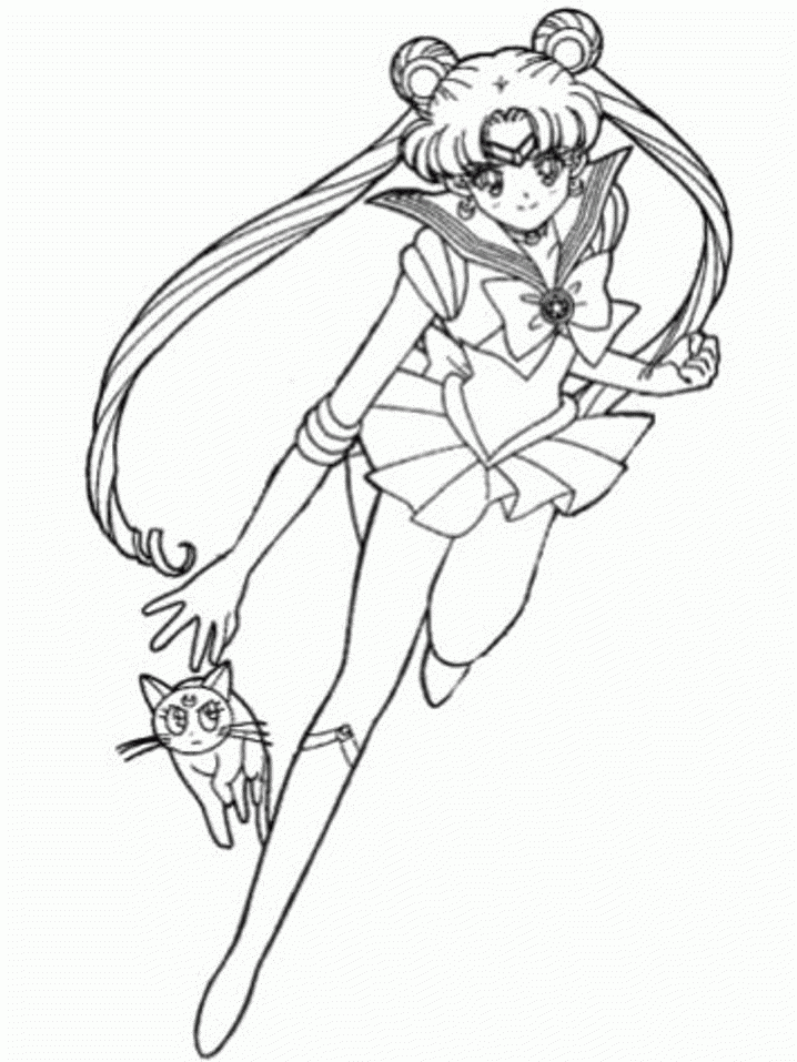 Related Sailor Moon Coloring Pages item-13291, Sailor Moon ...