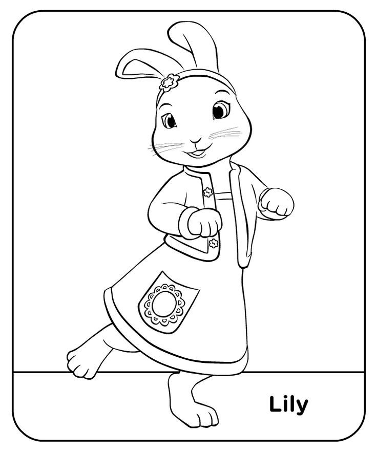 Peter Rabbit Colour Lily | Treehouse | Colouring Pages | Pinterest ...