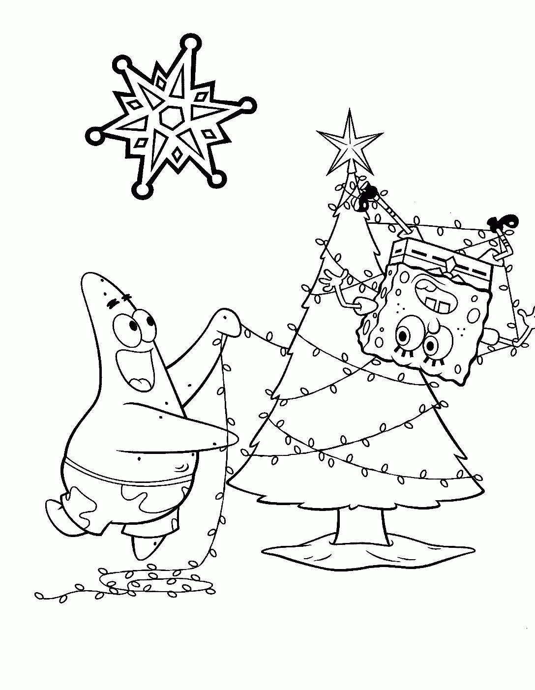 Best Photos of Spongebob Christmas Coloring Pages - Spongebob and ...