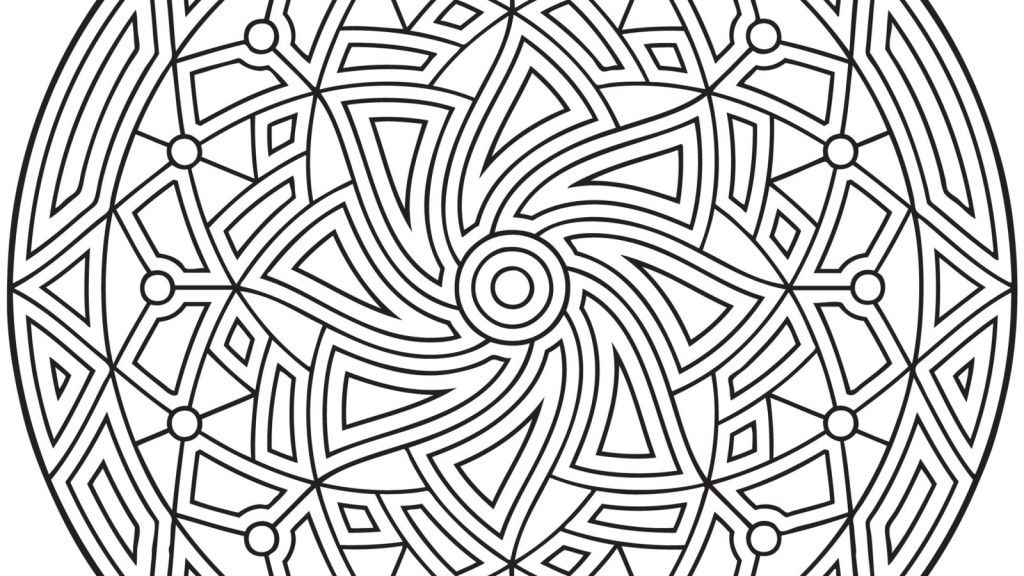 Geometric - Coloring Pages for Kids and for Adults