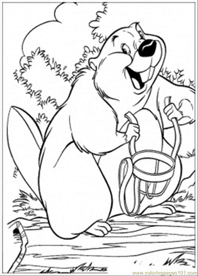 Coloring Pages Beaver (Cartoons > Others) - free printable 