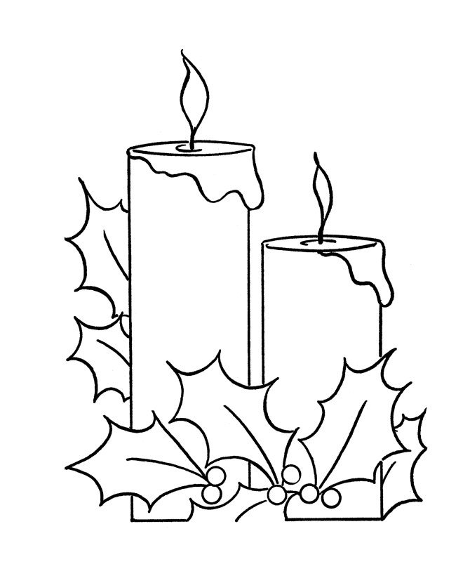 Candle Colouring Pages (page 2)
