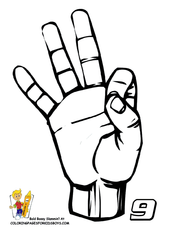 American Sign Language Coloring Pages Coloring Pages