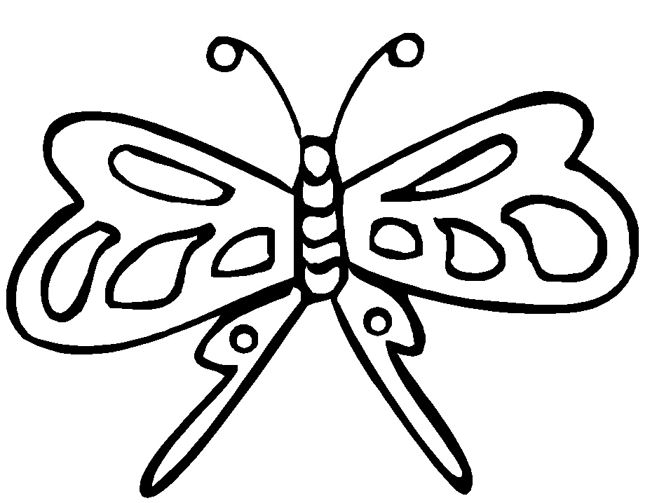 Cartoon Butterfly Black And White Images & Pictures - Becuo - Coloring Home