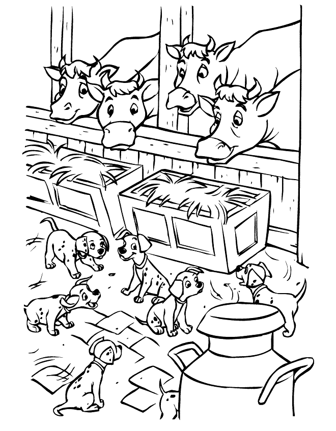 101 Dalmatians To Coloring Pages For Kids : New Coloring Pages