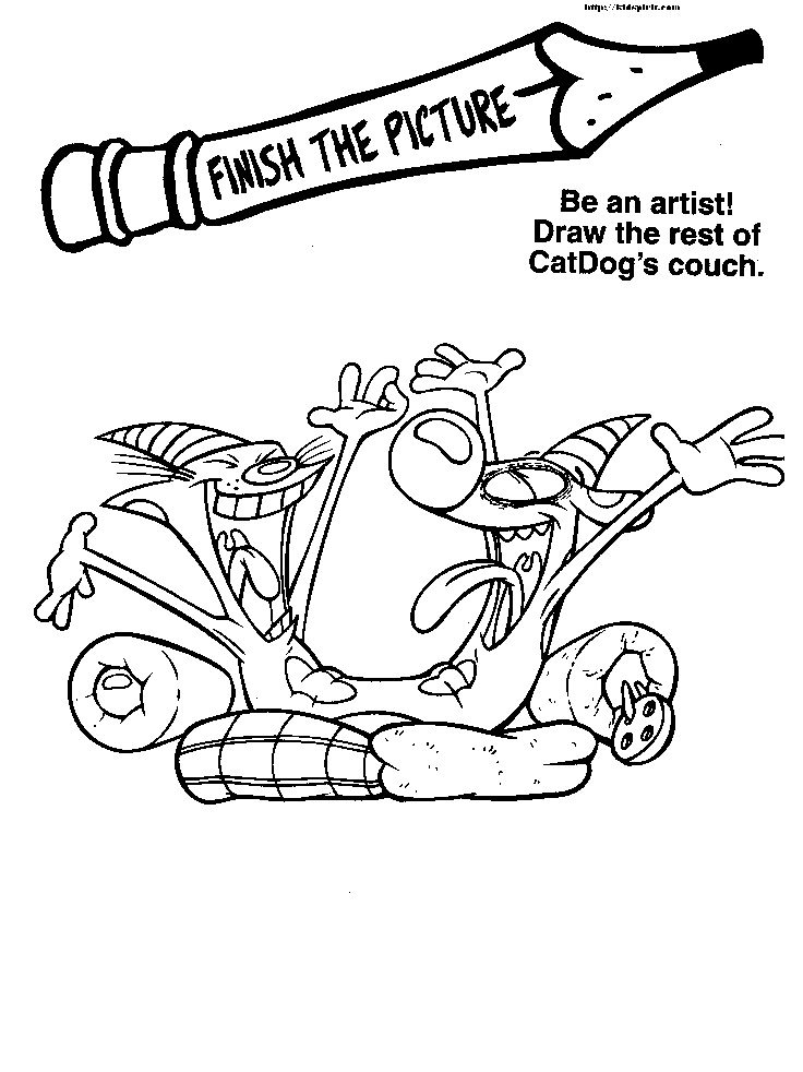 Catdog Coloring Pages - Coloring Home