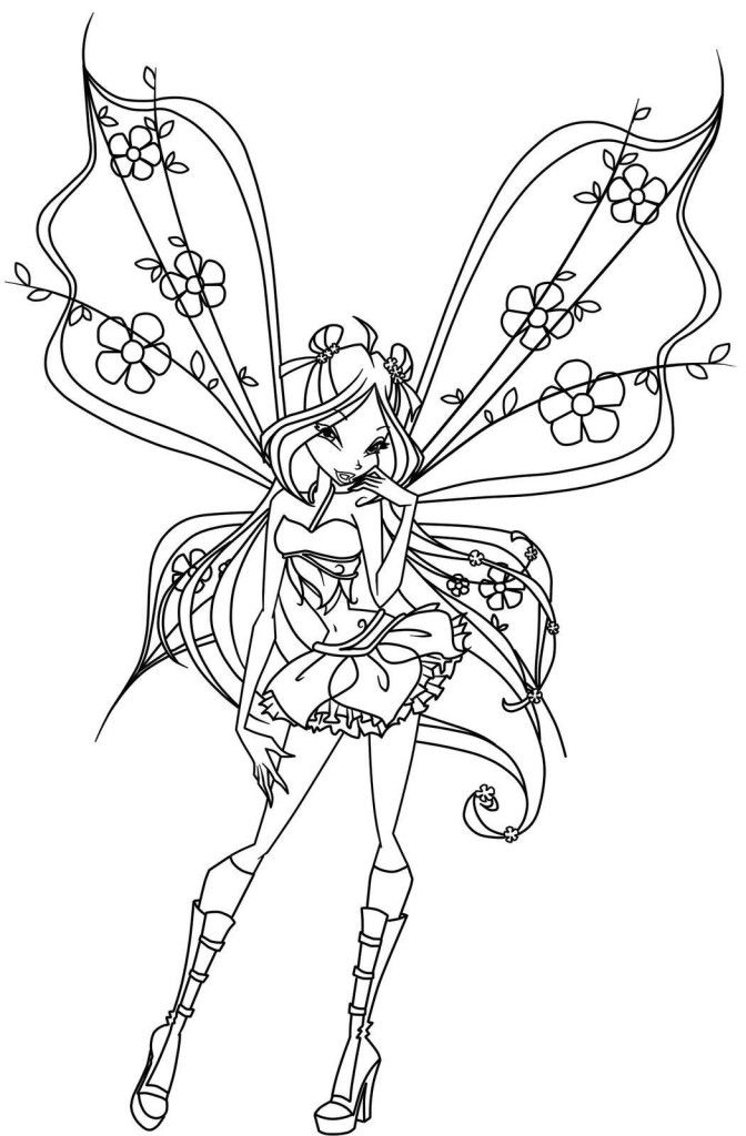 Educational Coloring Pages The Winx Club - deColoring
