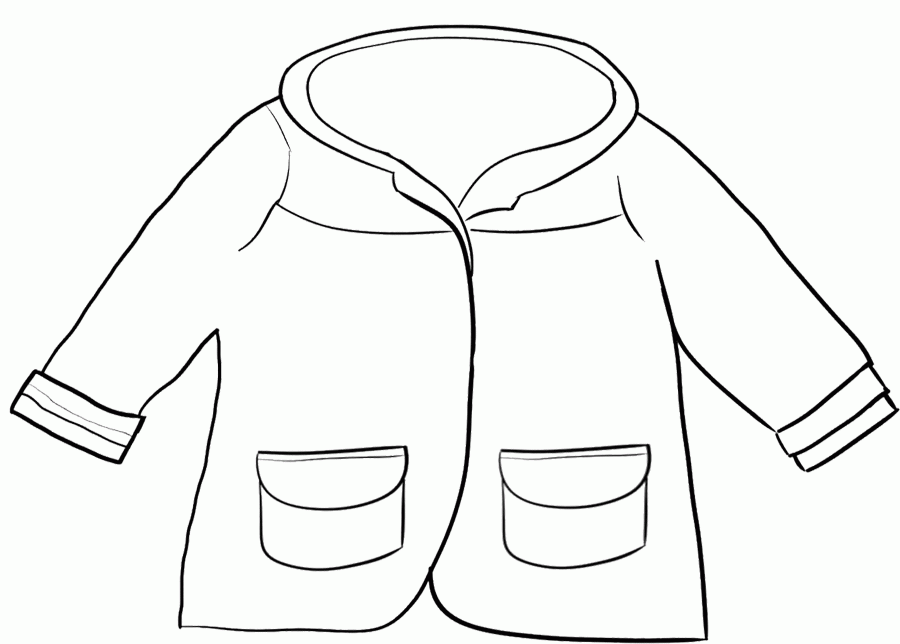 Rain Coat That Is In Use For Women Coloring Page - Winter Coloring 