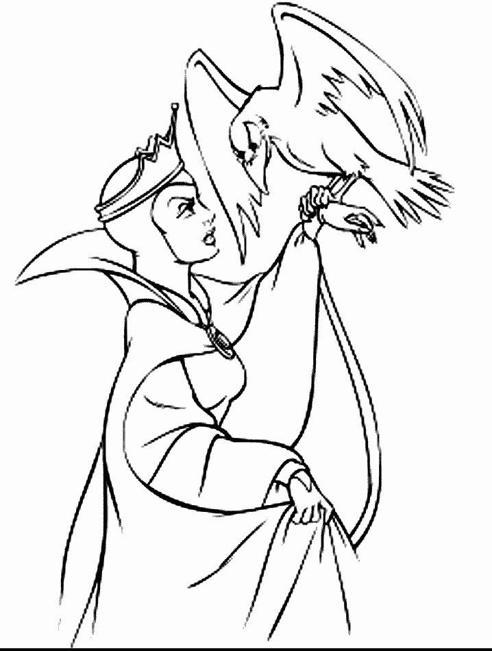 Disney Snow White print coloring pages. 17