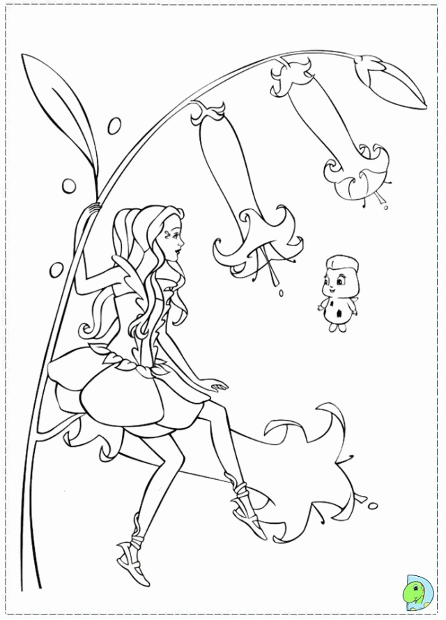 Barbie Fairytopia coloring pages sheets for kids to Print 