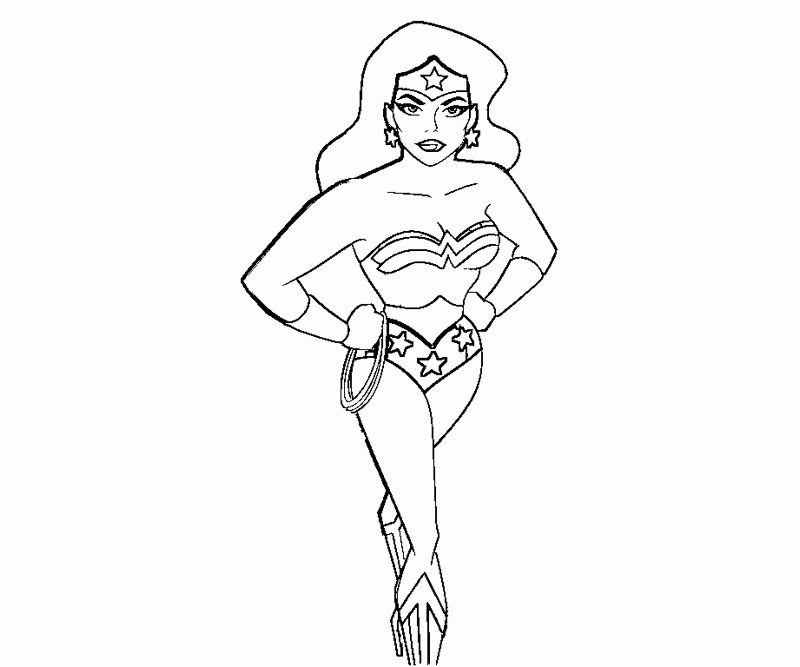 Wonder Woman Coloring Pages Free