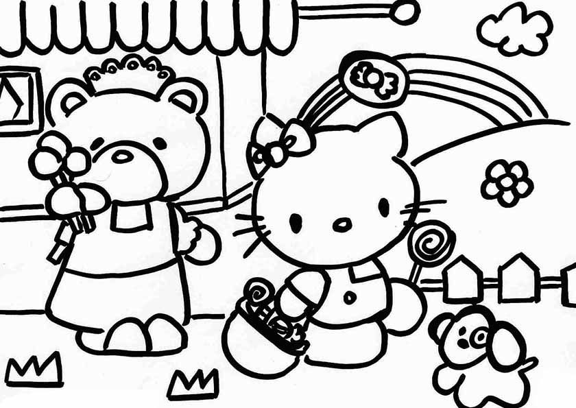 Malvorlagen Hello Kitty 29 Ausmalbilder Und Malvorlagen Coloring Home