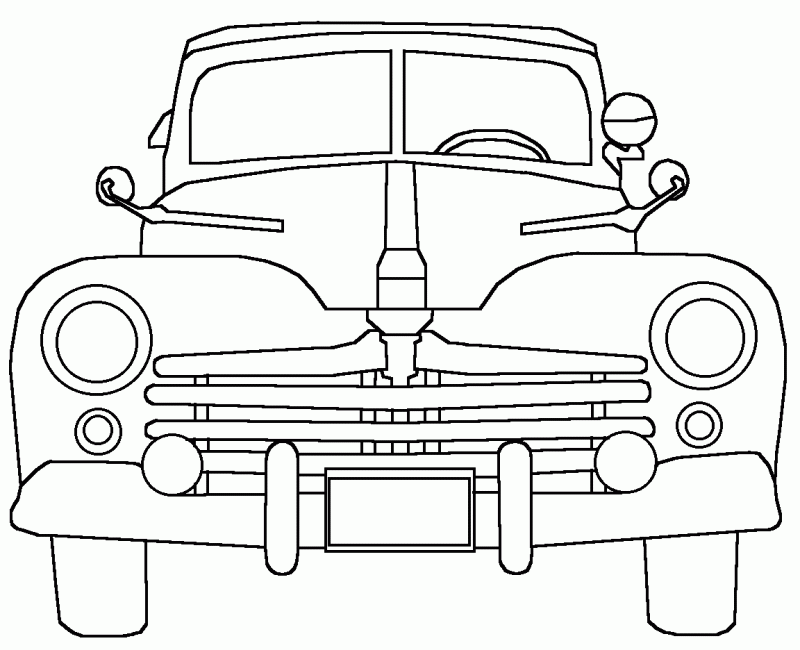 Antique Car Coloring Pages - HD Printable Coloring Pages